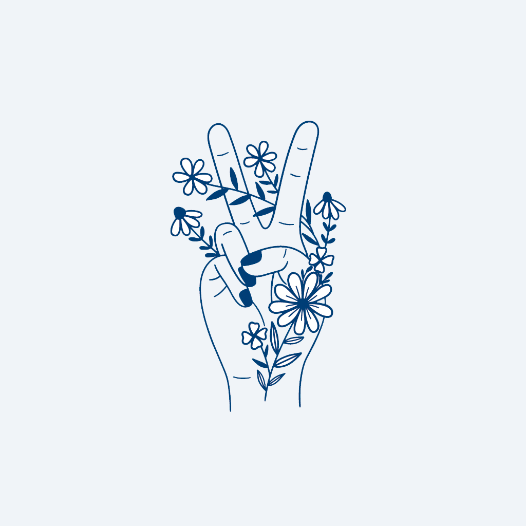floral peace & love