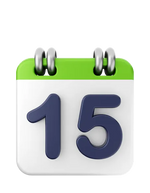 ≤ 15 days<br> on skin