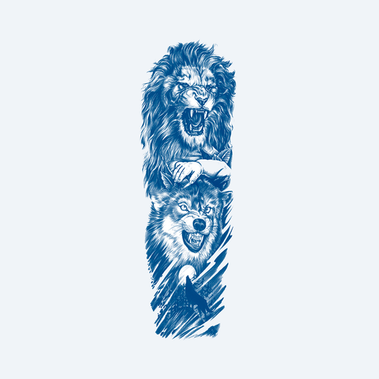 singa dan serigala