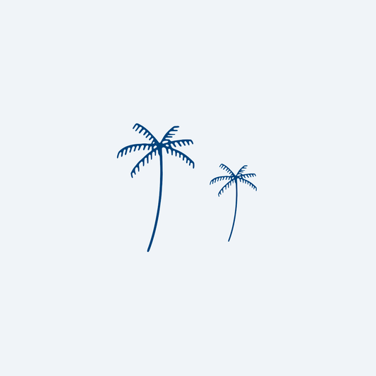 thin palm trees