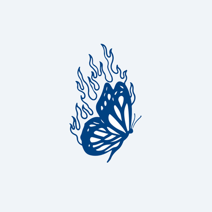 kupu-kupu terbakar