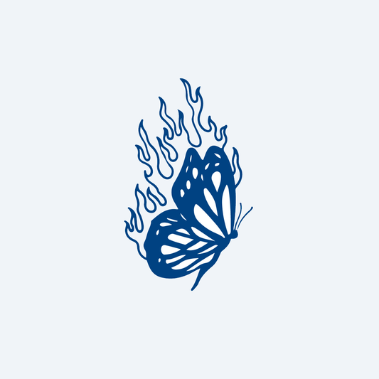 kupu-kupu terbakar