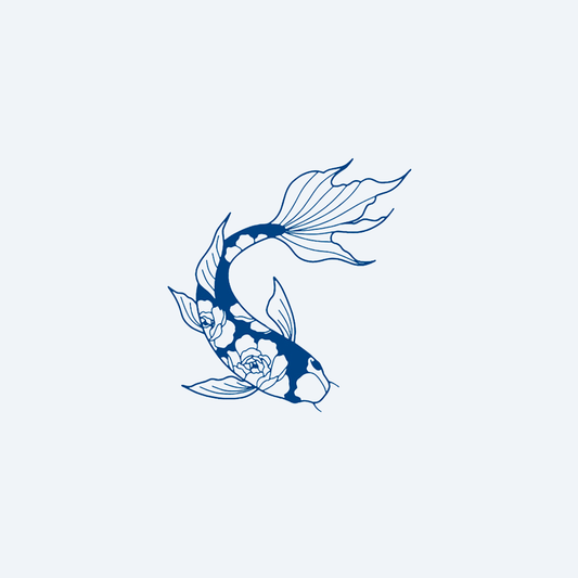 ikan koi bunga